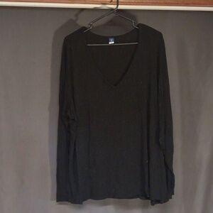 Long sleeve black OLD Navy top size tall XXL